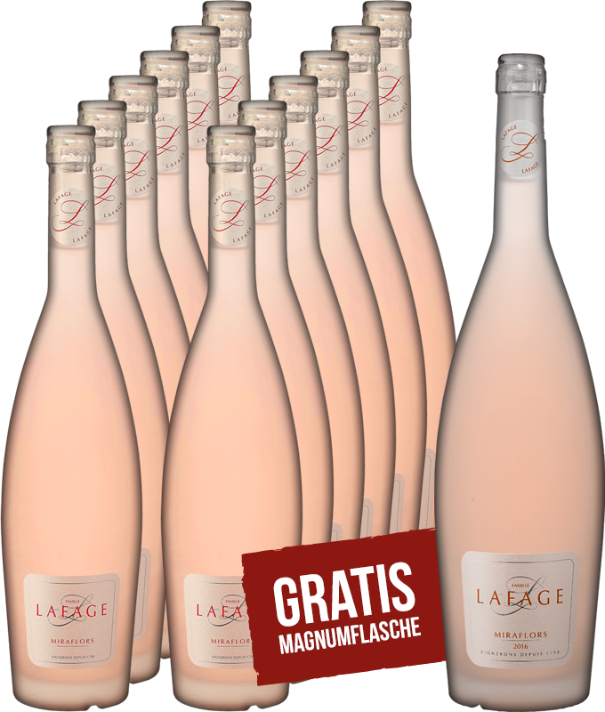 Domaine Lafage Miraflors Rosé 12+1 Degu-Paket